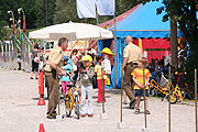 Übungsplatz mit der Verkehrspolizei (Foto: Martin Schmitz)